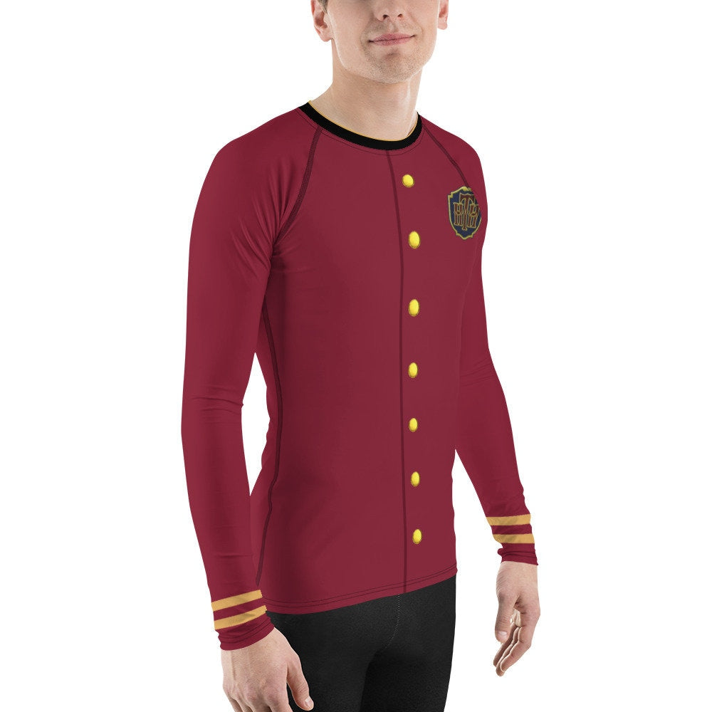 Men's Tower of Terror Bellhop Inspired ATHLETIC Long Sleeve Shirt