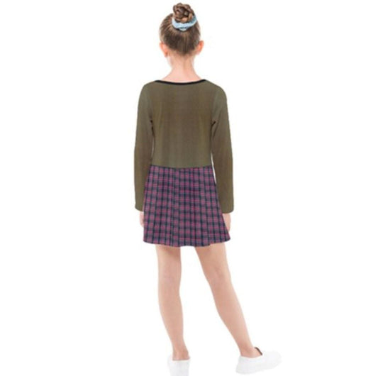 Kid's Margo Despicable Me Inspired Long Sleeve Dress