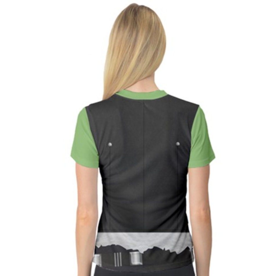 Women's Gamora Guardians of the Galaxy Inspired ATHLETIC V-Neck Shirt