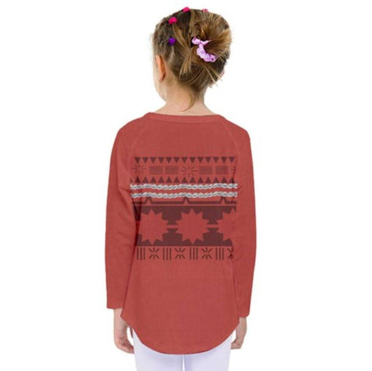 Kid's Moana Inspired Long Sleeve Shirt