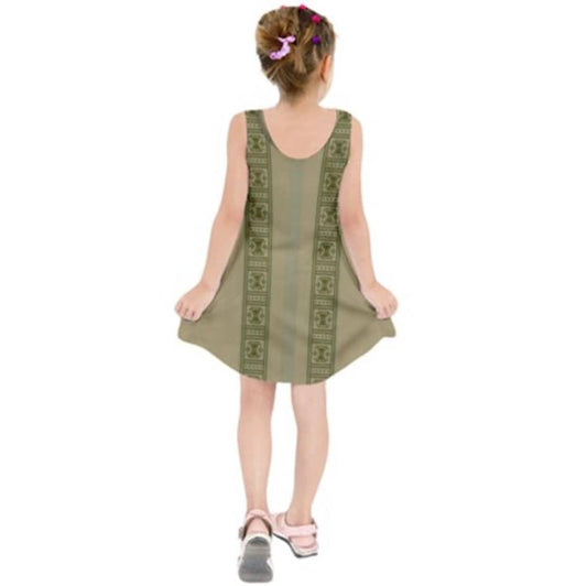 Kid's Bruno Encanto Inspired Sleeveless Dress