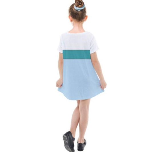 Kid's Thumbelina Inspired Short Sleeve Dress