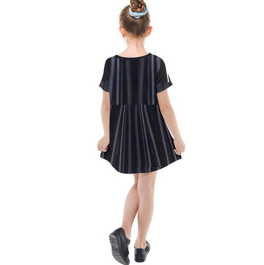 Kid's Darth Vader Star Wars Inspired Short Sleeve Dress