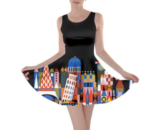 It's A Small World Inspired Skater Dress