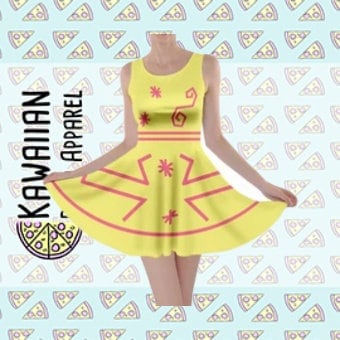 RUSH ORDER: Mad Tea Party Yellow Teacup Inspired Skater Dress