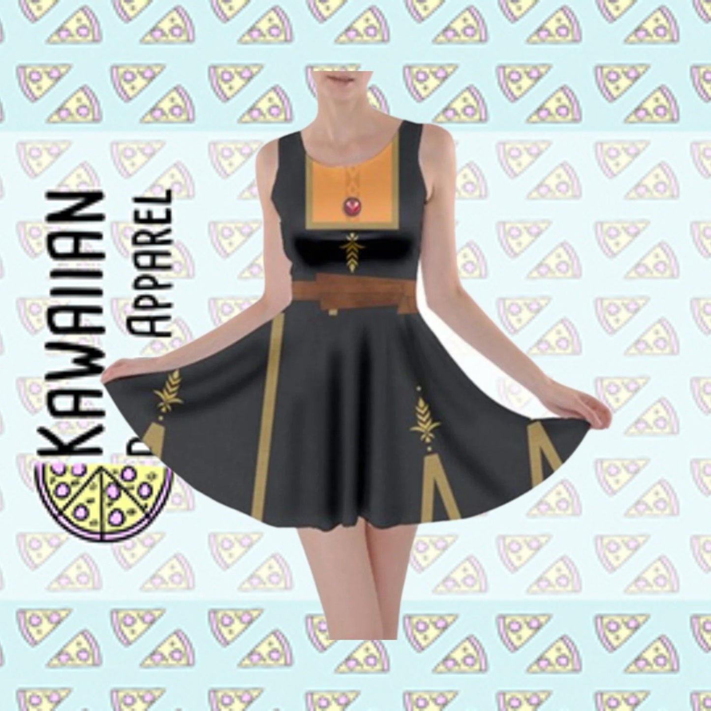 RUSH ORDER: Anna Frozen 2 Inspired Skater Dress