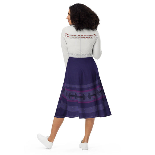 RUSH ORDER: Luisa Inspired All-over print long sleeve midi dress