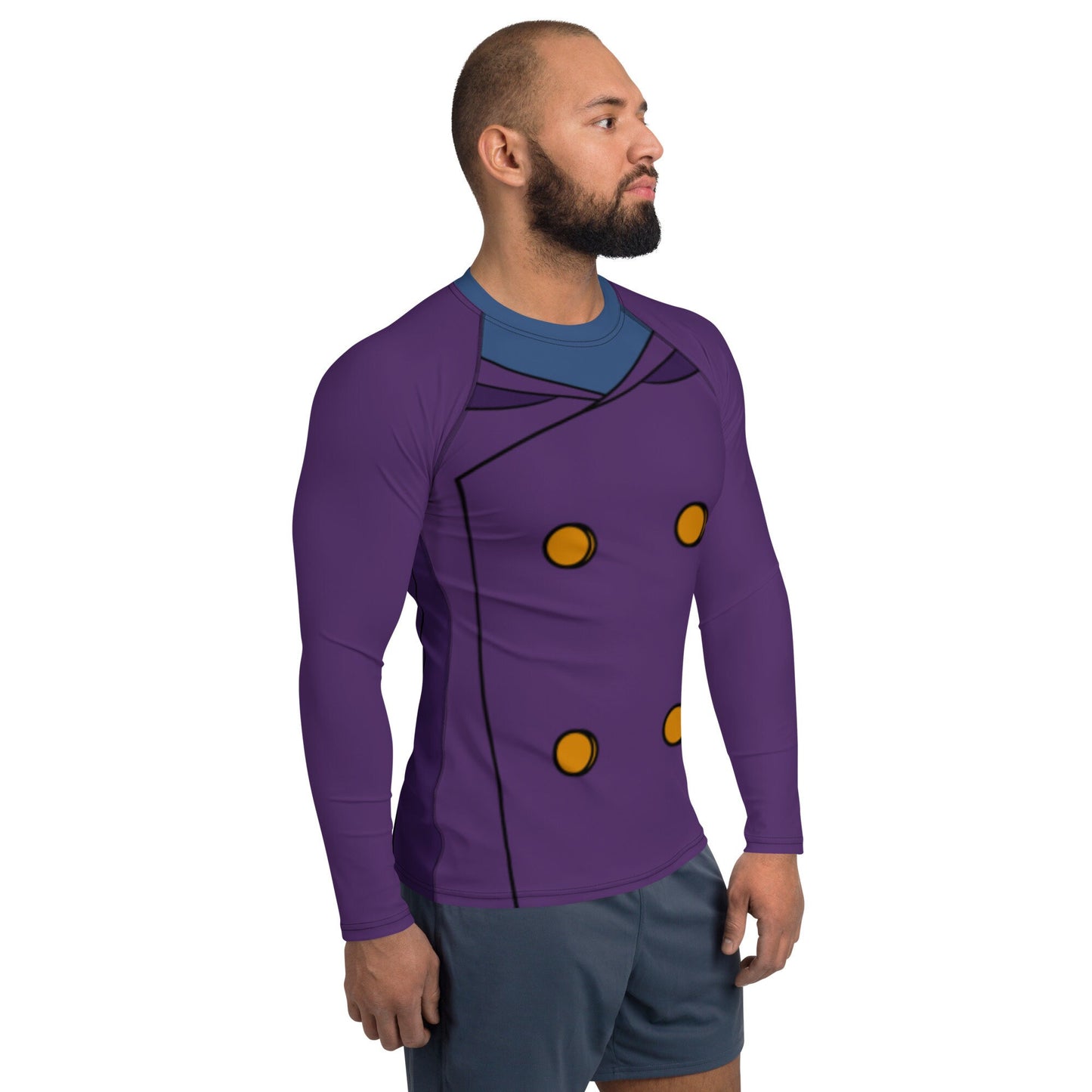 RUSH ORDER: Men's Darkwing Duck Inspired Athletic Long Sleeve Shirt