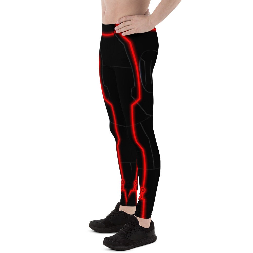 RUSH ORDER: Men's Red Tron Inspired Leggings