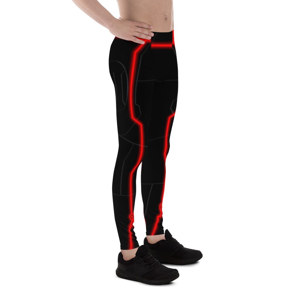 RUSH ORDER: Men's Red Tron Inspired Leggings