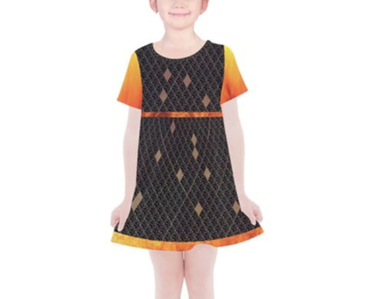 Kid's Ember Inspired Short Sleeve Dress
