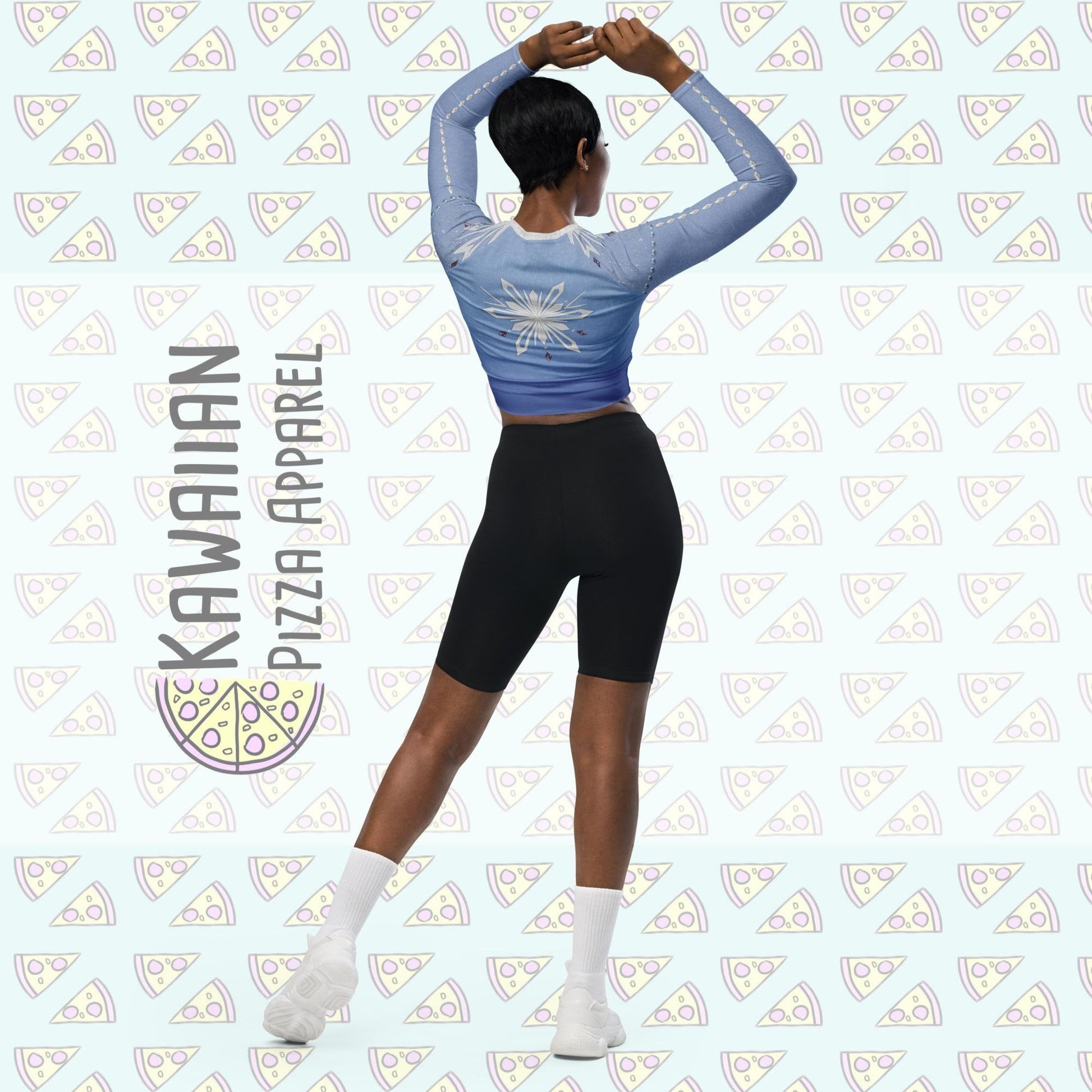 RUSH ORDER: Elsa Inspired Recycled long-sleeve crop top