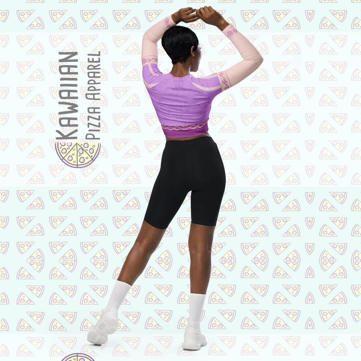 RUSH ORDER: Rapunzel Inspired Recycled long-sleeve crop top