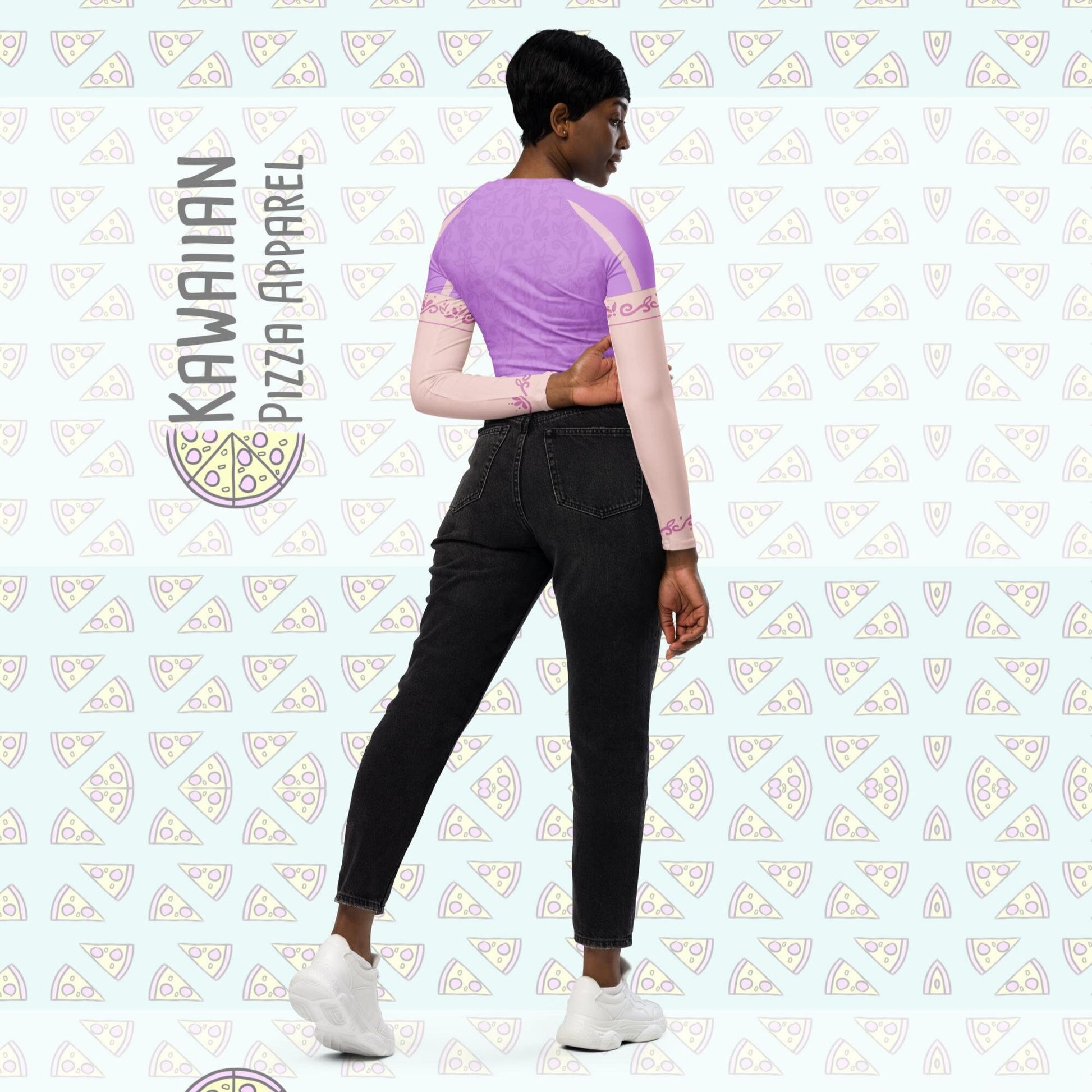 RUSH ORDER: Rapunzel Inspired Recycled long-sleeve crop top