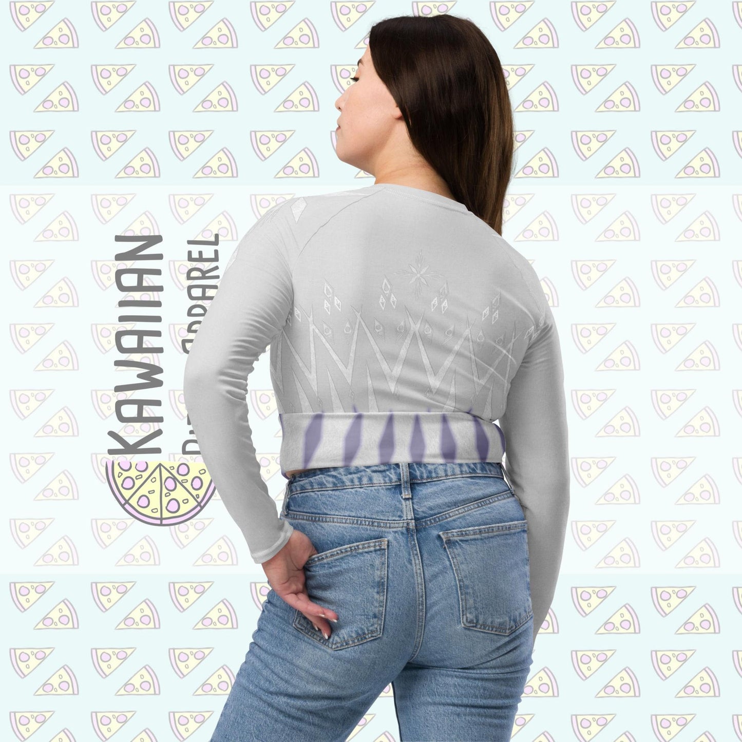 RUSH ORDER: Elsa Elements Inspired Recycled long-sleeve crop top