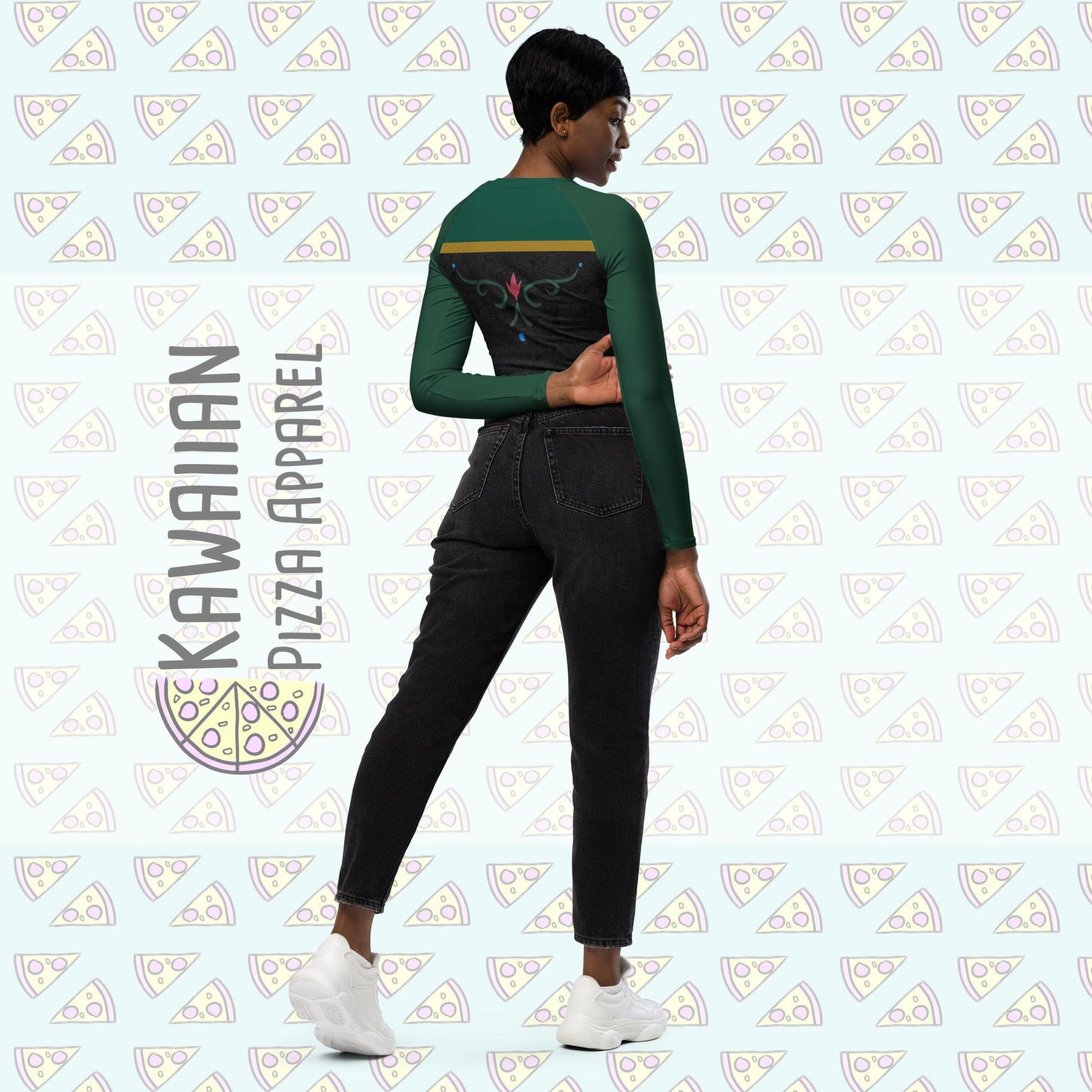 RUSH ORDER: Coronation Anna Inspired Recycled long-sleeve crop top