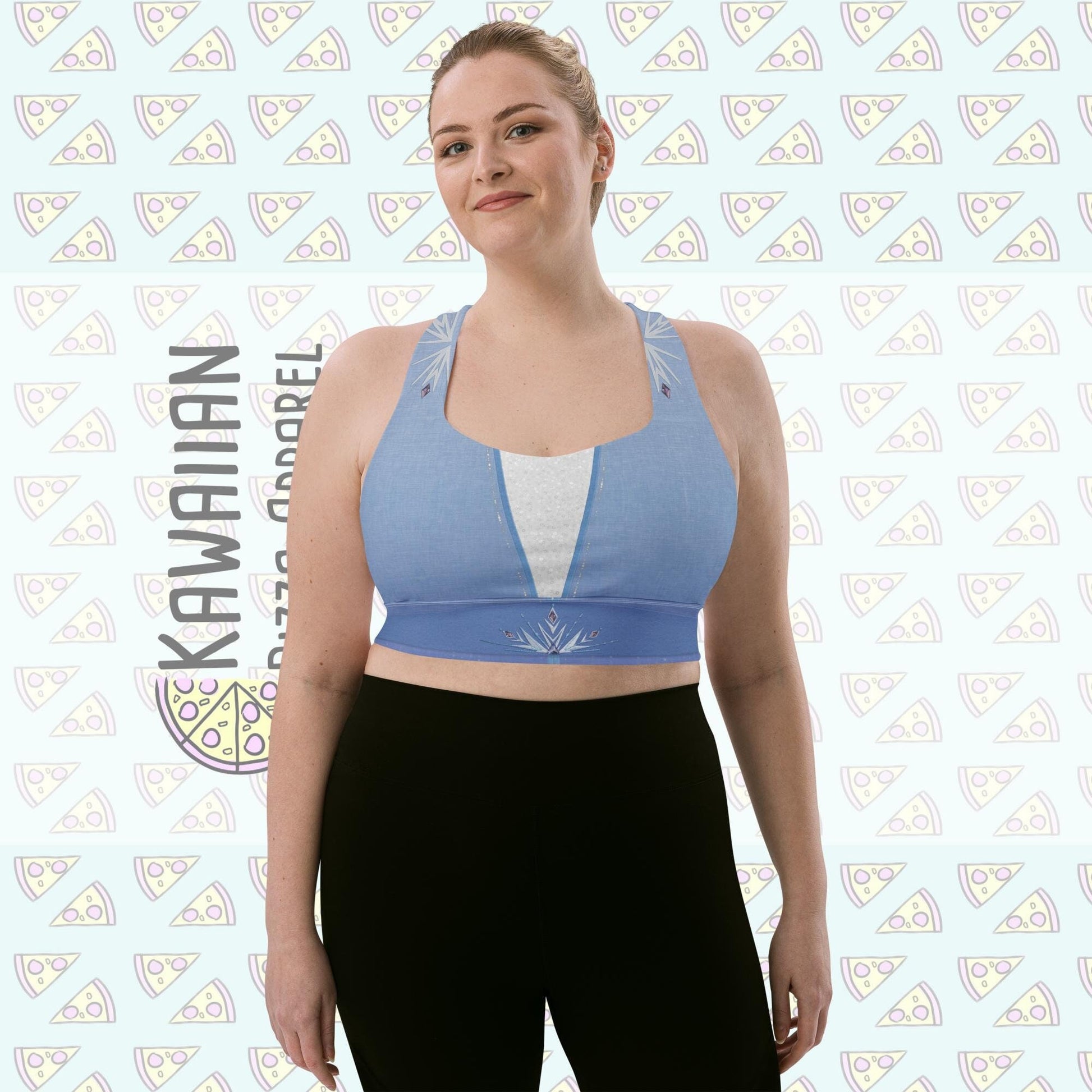 RUSH ORDER: Elsa Inspired Longline sports bra