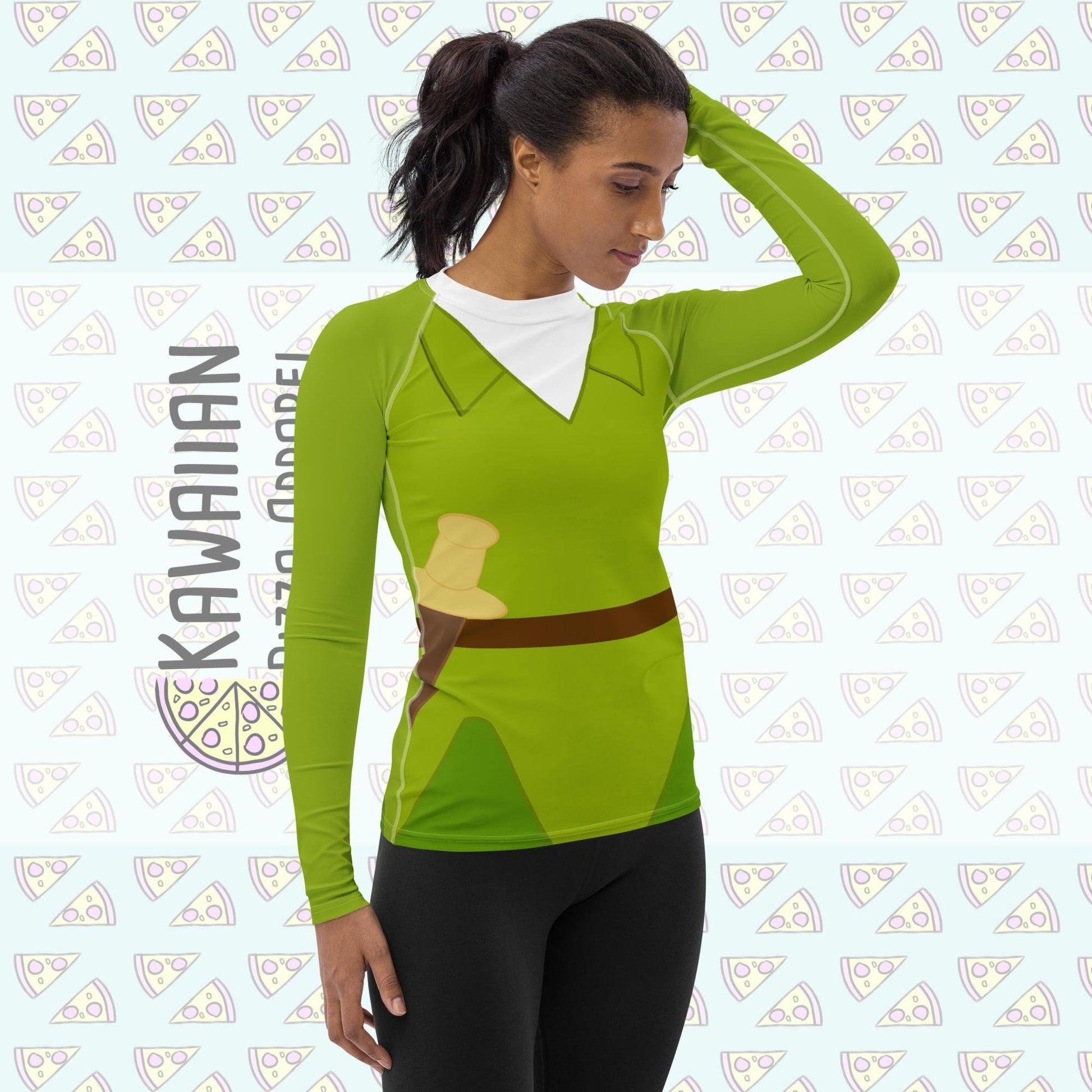 RUSH ORDER: Women&#39;s Peter Pan Inspired Long Sleeve ATHLETIC Shirt