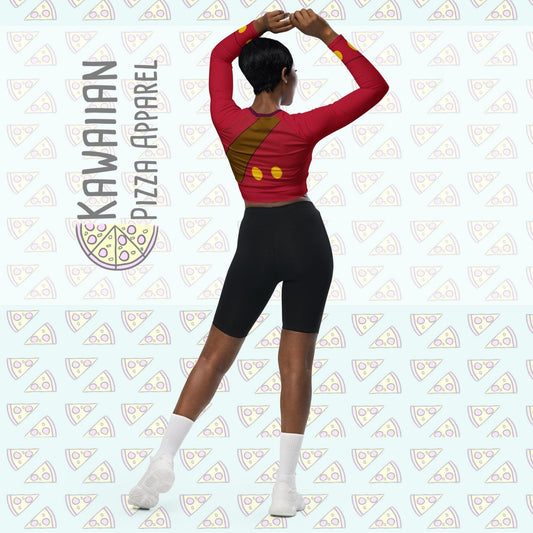 RUSH ORDER: Captain Hook Inspired Recycled long-sleeve crop top
