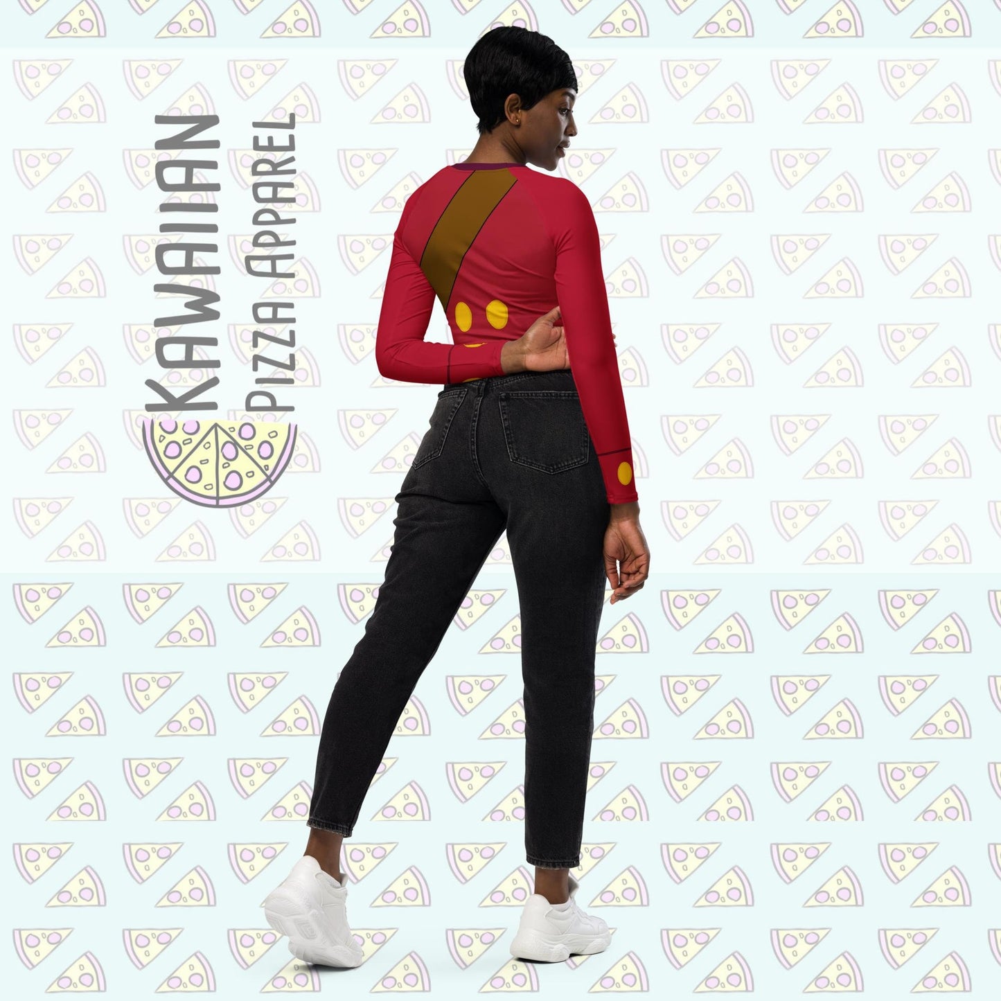 RUSH ORDER: Captain Hook Inspired Recycled long-sleeve crop top
