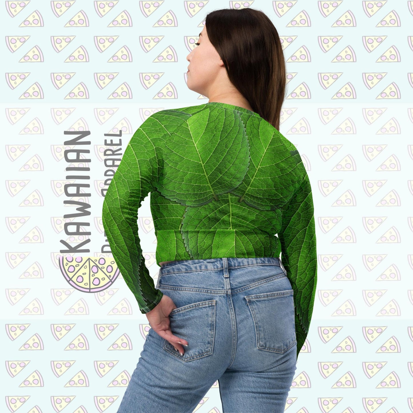 RUSH ORDER: Tinker Bell Inspired Recycled long-sleeve crop top