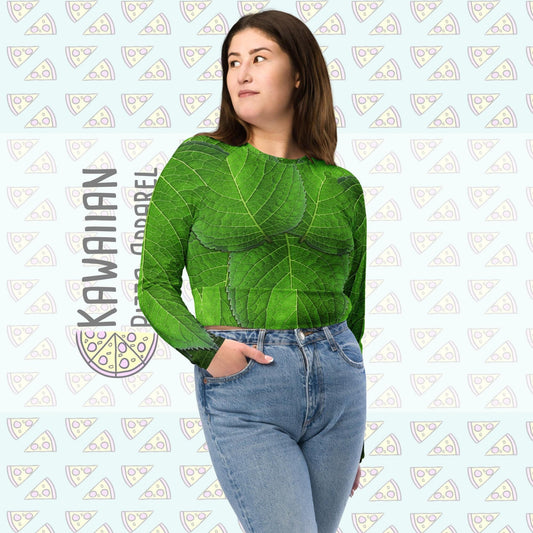 RUSH ORDER: Tinker Bell Inspired Recycled long-sleeve crop top