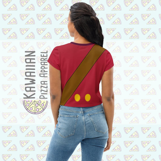 RUSH ORDER: Captain Hook Inspired All-Over Print Crop Tee