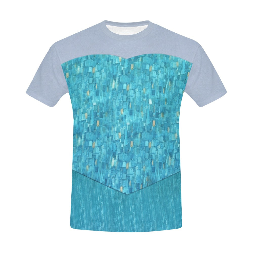 Men's Elsa   Inspired Short Sleeve Shirt