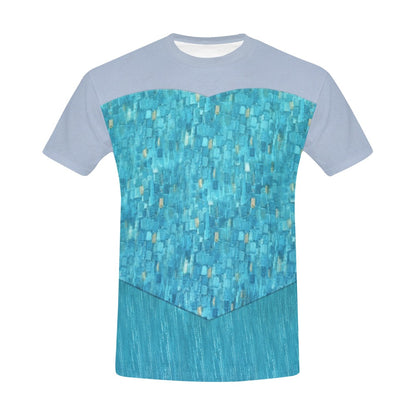 Men's Elsa   Inspired Short Sleeve Shirt