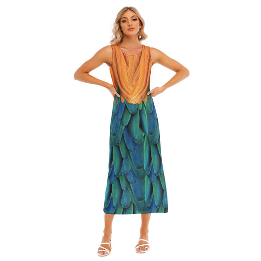 Heihei Inspired Sleeveless Maxi Dress