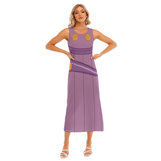 Megara  Inspired Sleeveless Maxi Dress