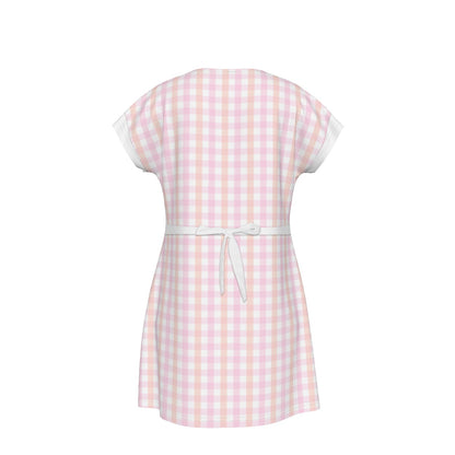 50's Prime Time Cafe Waitress Inspired Short Sleeve Dress