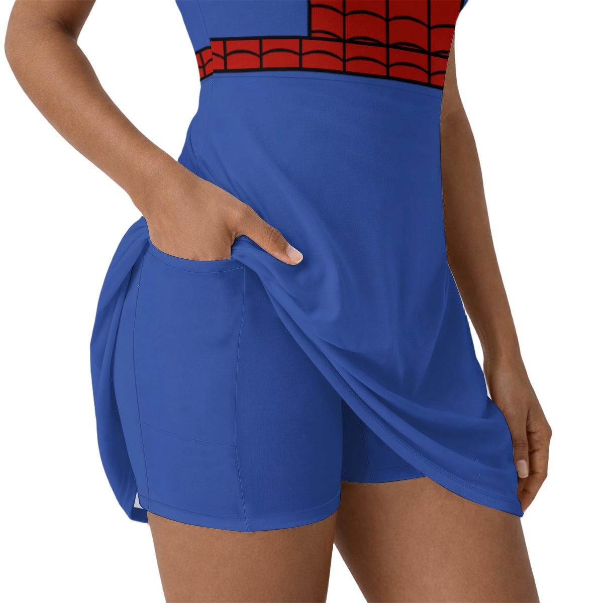 Peter Inspired Sleeveless Athletic Dress with attached shorts