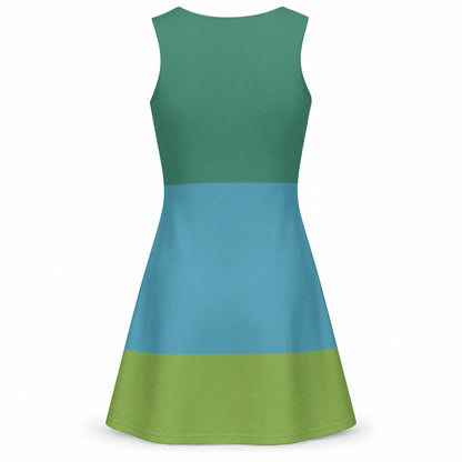 Drizella Evil Stepsister Inspired Sleeveless Flare Dress