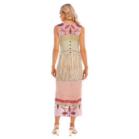 Sina Inspired Sleeveless Maxi Dress