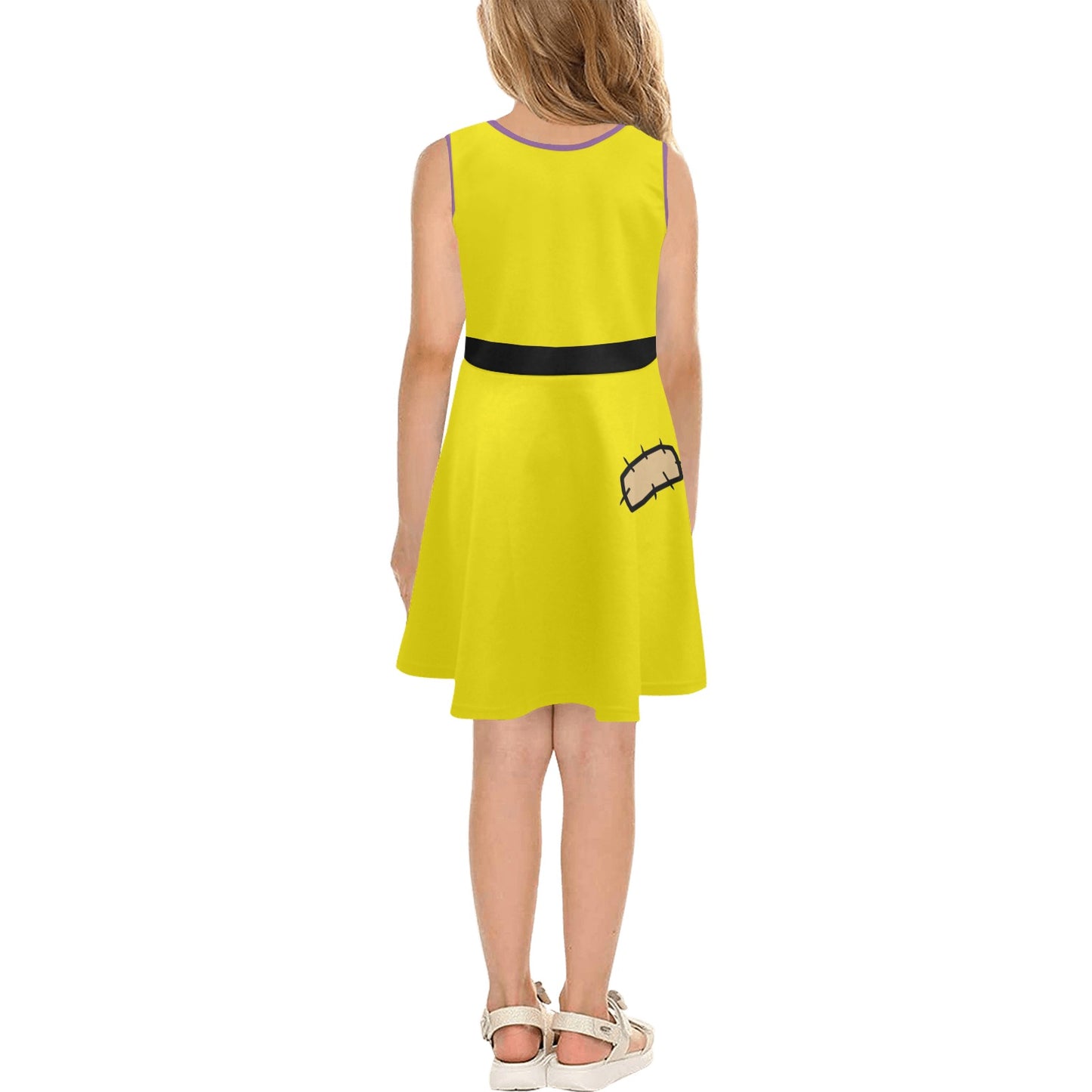 Kid's Dopey Inspired Sleeveless Skater Dress