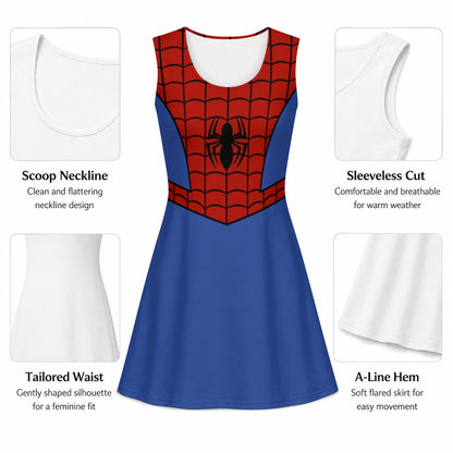 Peter Inspired Sleeveless Flare Dress