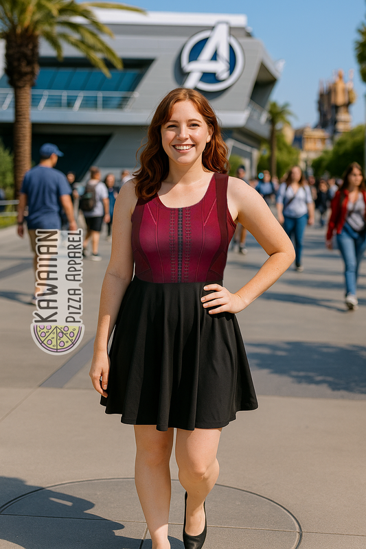 Wanda Scarlet Witch Inspired Skater Dress