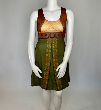 Raya Inspired Sleeveless Flare Dress