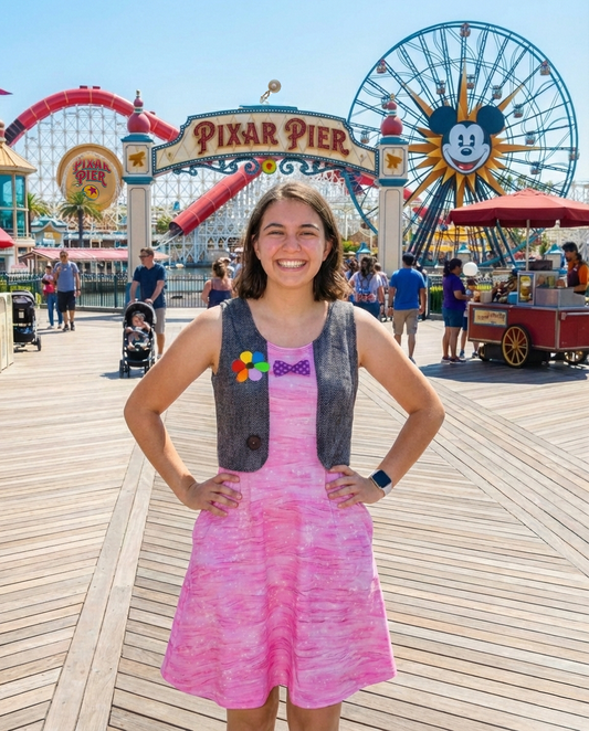 Bing Bong Inspired Sleeveless Flare Dress