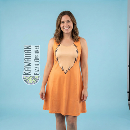 Lady Inspired Sleeveless Flare Dress