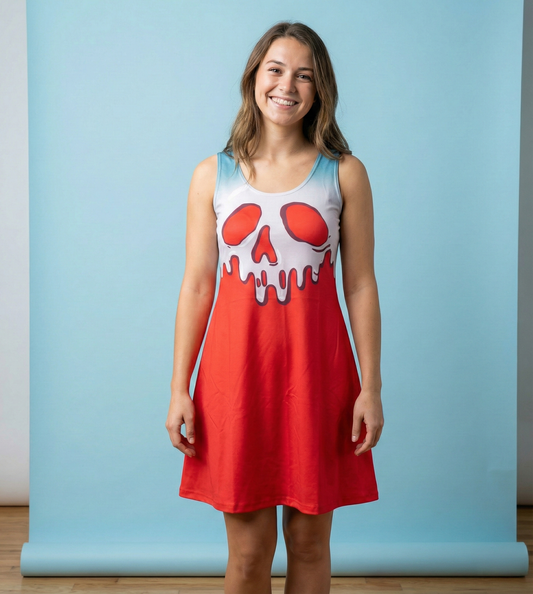 Poison Apple Snow White Inspired Sleeveless Flare Dress