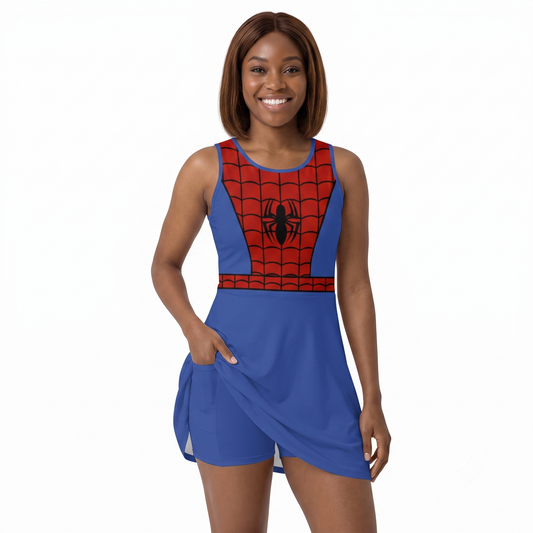Peter Inspired Sleeveless Athletic Dress with attached shorts