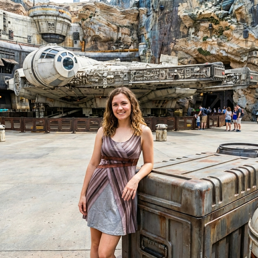 Rey Inspired Sleeveless Flare Dress
