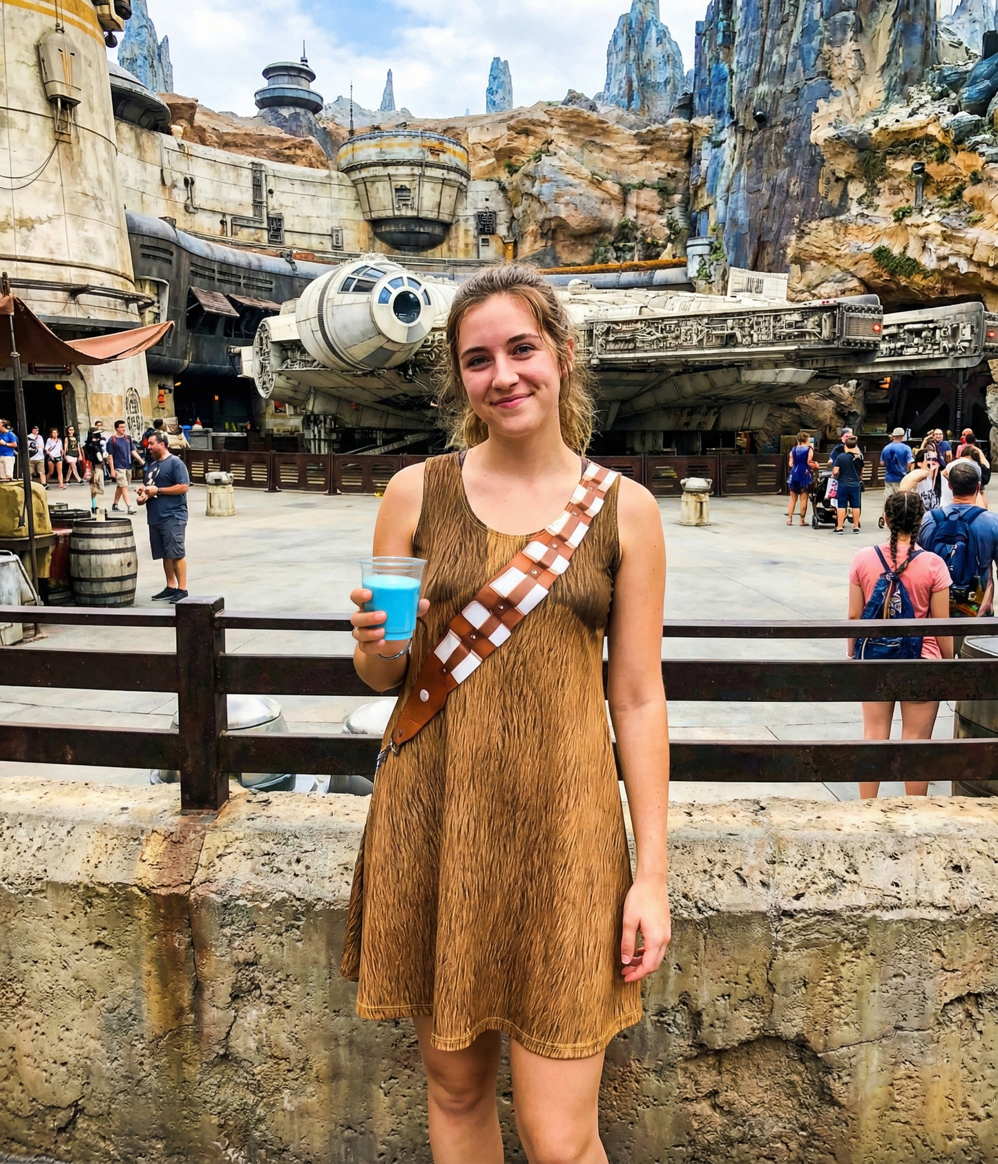 READY-to-SHIP [M] Women's Chewbacca Inspired Sleeveless Flare Dress