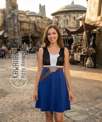 Han Inspired Sleeveless Flare Dress