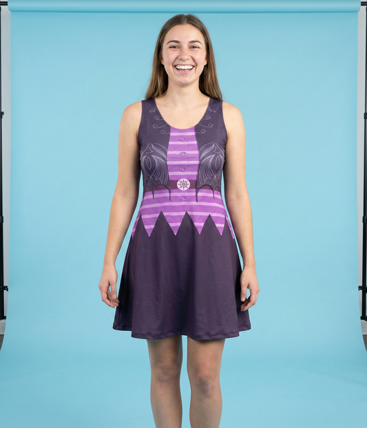 Oxana Hauntley  Inspired Sleeveless Flare Dress