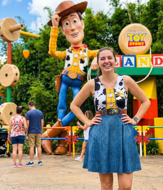 Woody Inspired Sleeveless Flare Dress