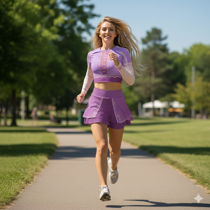 Rapunzel Inspired Ruffle Sport Skirt