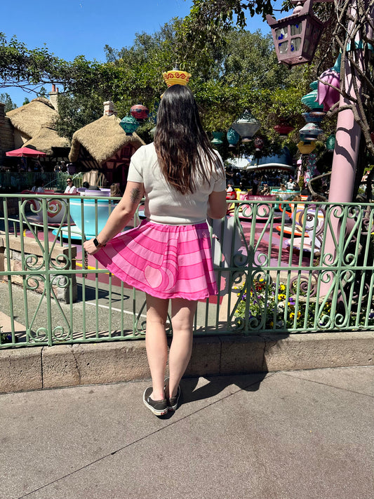READY-to-SHIP [XL] Cheshire Cat Inspired Sport Skater Skort